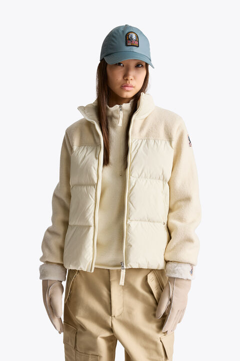 Parajumpers GINDAL - SHEARLING GLOVES IVORY 26WMPAGLGL13PAO0531