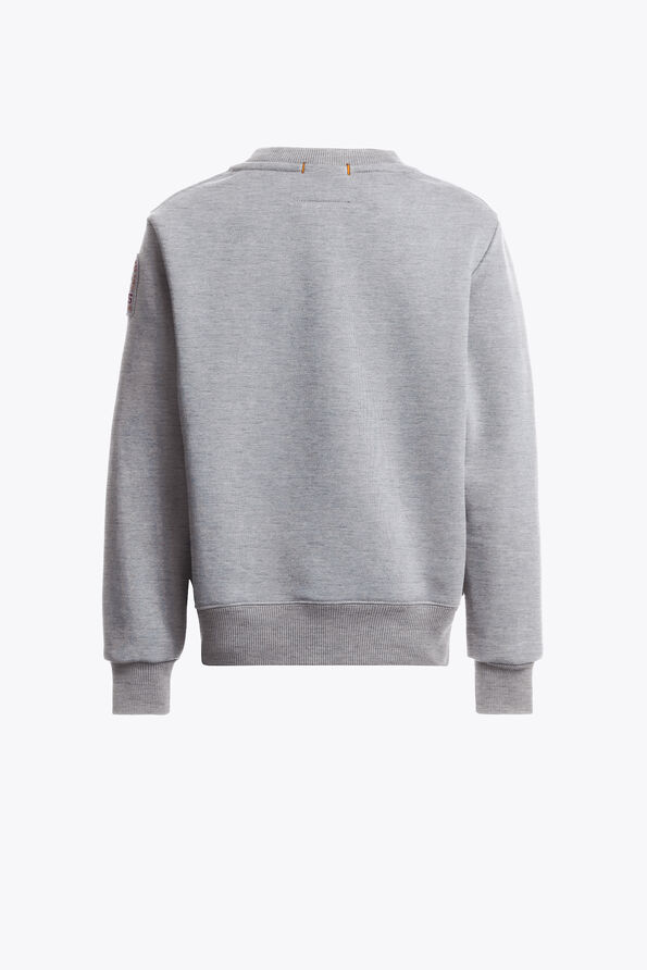 Parajumpers K2 - CREWNECK SWEATSHIRT ASH GREY MELANGE 26WMPBFLEY61PBI0608