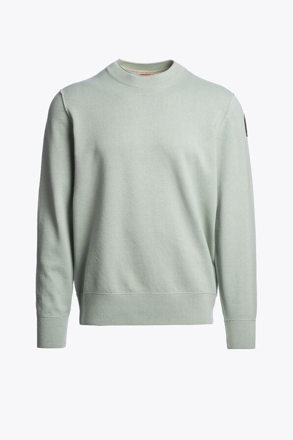 Parajumpers BASIC BRAW - TRUI MET RONDE HALS FRESH GREY 26SMPMKNKC04P070271