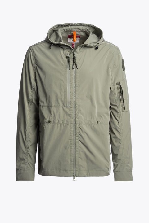 Parajumpers INVERNESS - GEVOERDE JAS MET CAPUCHON ASHEN SAGE 26SMPMJKTU01P390274