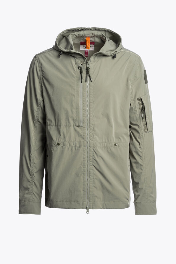 Parajumpers INVERNESS - GEVOERDE JAS MET CAPUCHON ASHEN SAGE 26SMPMJKTU01P390274