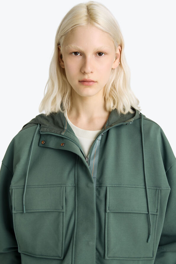 Parajumpers SALVAGE - HOODED FLEECE SMOKY PINE 26SMPWFLBG32P840279