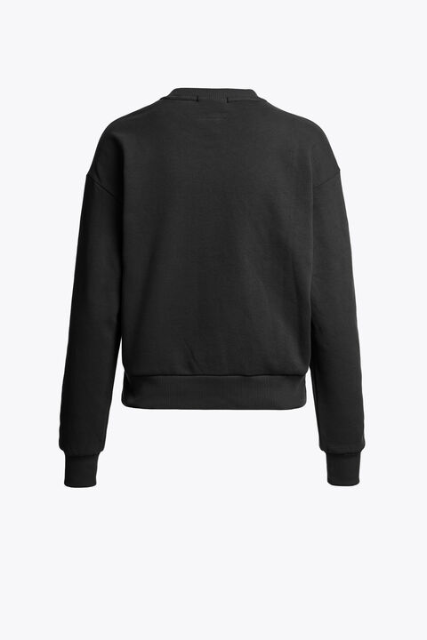 Parajumpers MATETSI - CREWNECK SWEATSHIRT BLACK 26WMPWFLFJ31P650541
