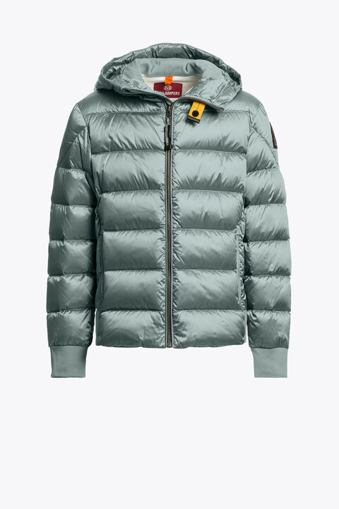 Parajumpers PHARRELL - HOODED BOMBER PURITAN GREY 25WMPBPUSX73PBE0104