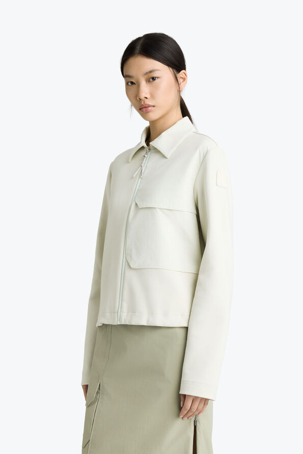 Parajumpers JELKA - FULL-ZIP SWEATSHIRT MOSSY CHALK 26SMPWFLTZ32P790277