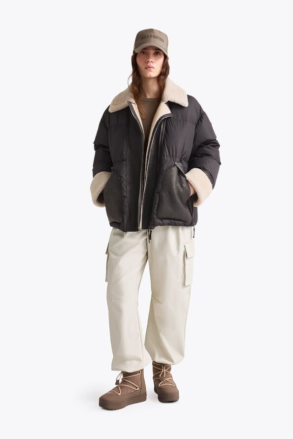 Parajumpers CHYNA - SHORT PUFFER IVORY 26WMPWJKHN31P550531