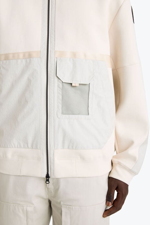 Parajumpers KOUGA - HOODED FLEECE MOONBEAM 26SMPMFLEH01P250775