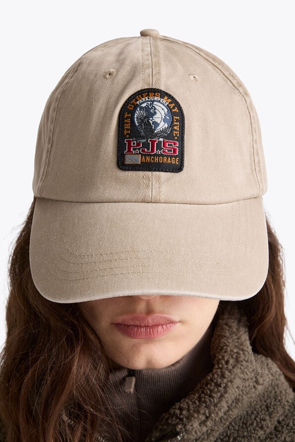 Parajumpers LEOD - BASEBALL CAP BLACK 26WMPABCHA02PAG0541