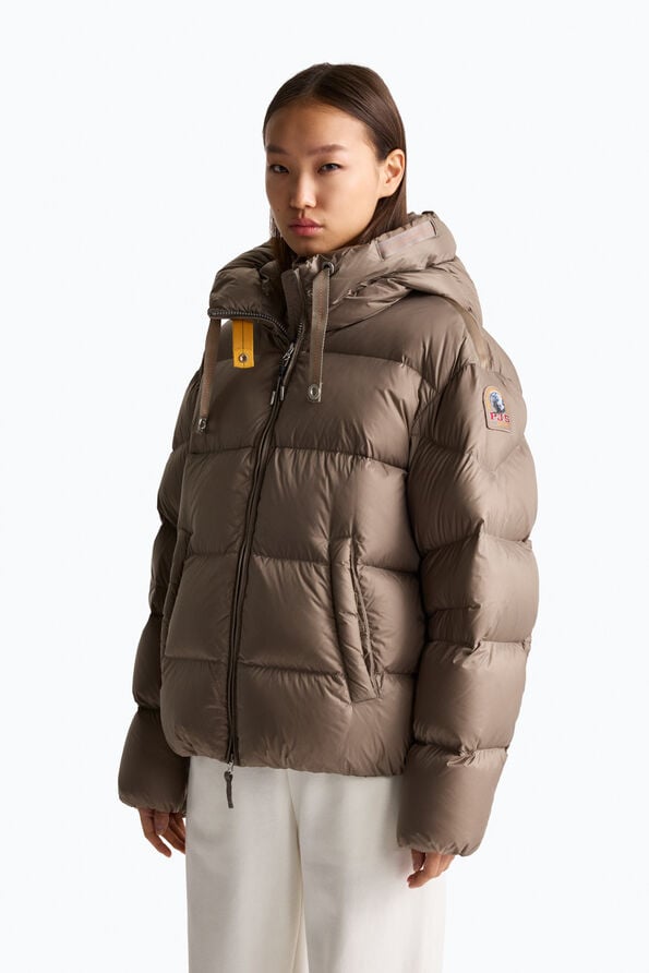 Parajumpers TILLY - HOODED DOWN JACKET SLATE MUD 26WMPWPUHY32P570128
