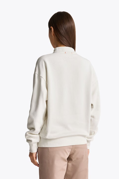 Parajumpers SARANDA - LONG SLEEVE POLO SHIRT CHALK WHITE 26WMPWFLFJ33P650131