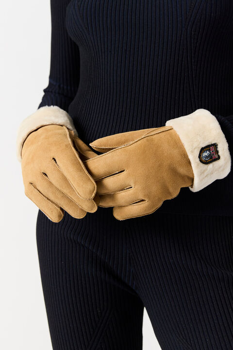 Parajumpers SHEARLING - GLOVES TOBACCO 25WMPAGLGL13PAD0574