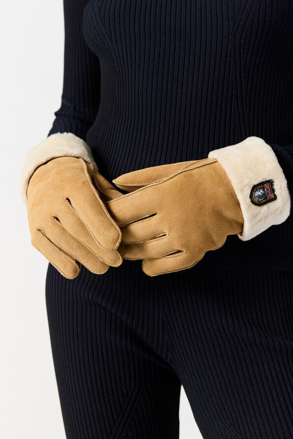 Parajumpers SHEARLING - GLOVES TOBACCO 25WMPAGLGL13PAD0574