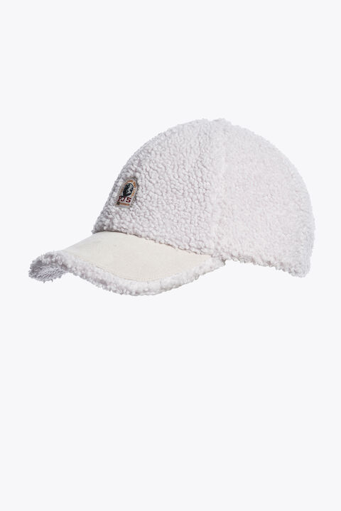 Parajumpers POWER - CURLY FLEECE BASEBALL CAP PEARL GREY 25WMPABCHA42PAN0118