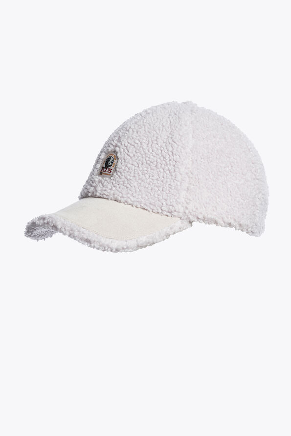 Parajumpers POWER - CURLY FLEECE BASEBALL CAP PEARL GREY 25WMPABCHA42PAN0118