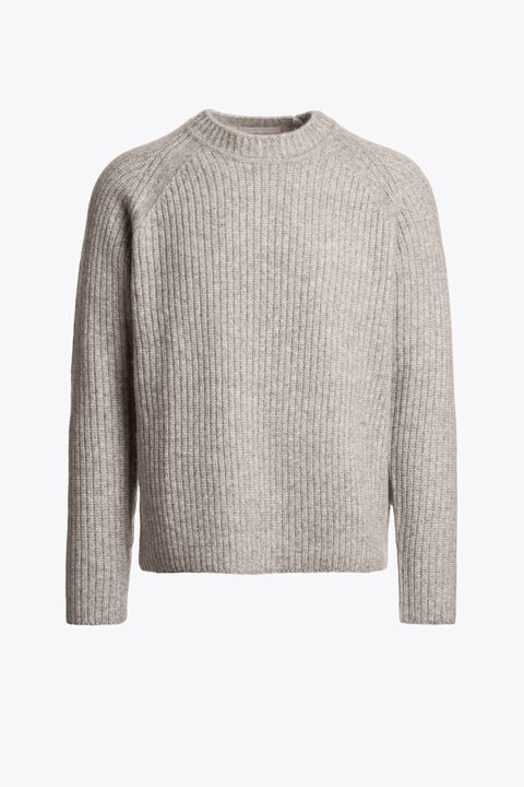 Parajumpers BARROW - CREWNECK SWEATER CHATEAU GREY 25WMPMKNWK04P480110