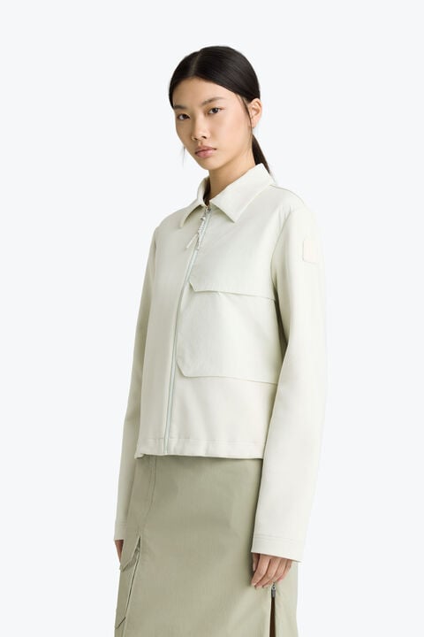 Parajumpers JELKA - FULL-ZIP SWEATSHIRT MOSSY CHALK 26SMPWFLTZ32P790277