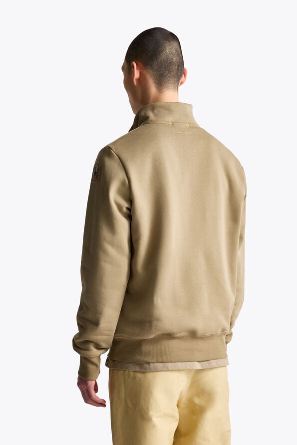 Parajumpers BROAD PEAK - HALF-ZIP FLEECE WARM IVORY 26WMPMFLEY20P160132