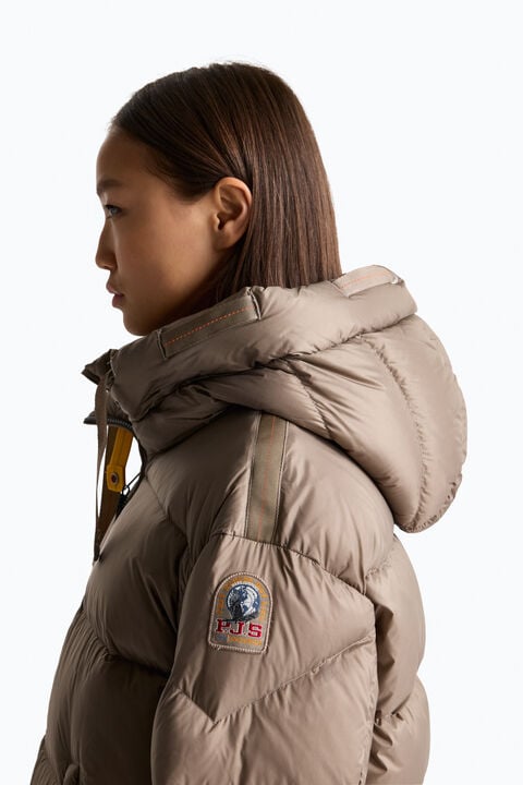 Parajumpers TILLY - HOODED DOWN JACKET SLATE MUD 26WMPWPUHY32P570128