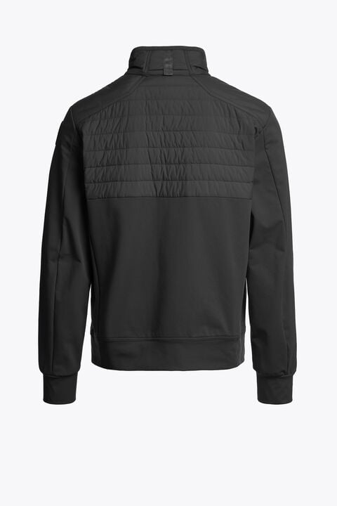 Parajumpers DOUGLAS - HYBRID SWEAT BLACK 26SMPMHYTV02P400541
