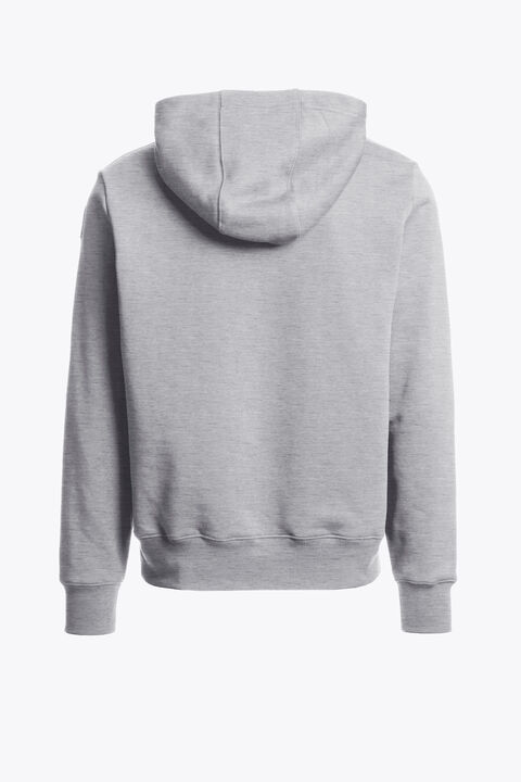 Parajumpers EVEREST - HOODED SWEATSHIRT ASH GREY MELANGE 26WMPMFLEY22P160608