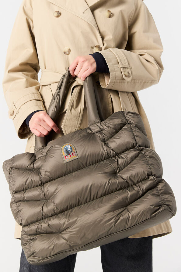 Parajumpers HOLLYWOOD - TOP HANDLE BAG OLIVE GREY 25WMPABABA32PAB0103