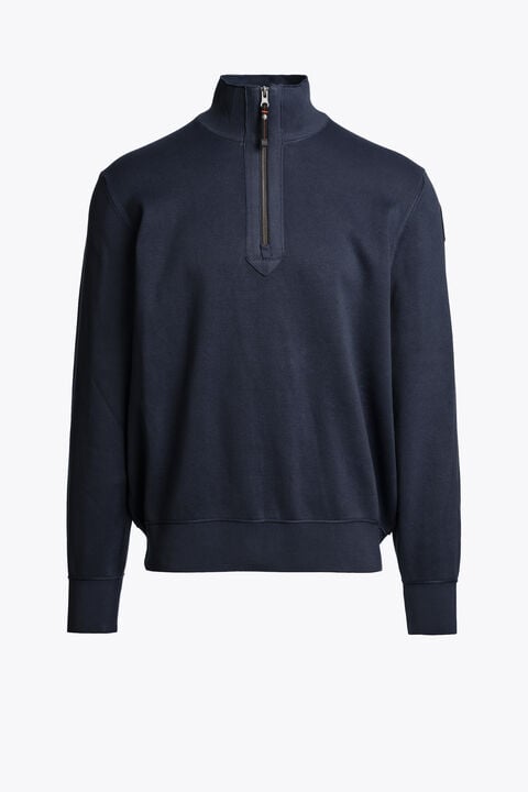 Parajumpers BASIC SCOE - HALF ZIP CARDIGAN BLUE NAVY 26WMPMKNKC06P140316