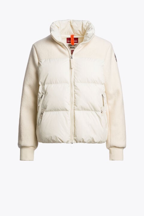 Parajumpers SABOGA - HYBRID JACKET WARM IVORY 26WMPWHYLV32P690132