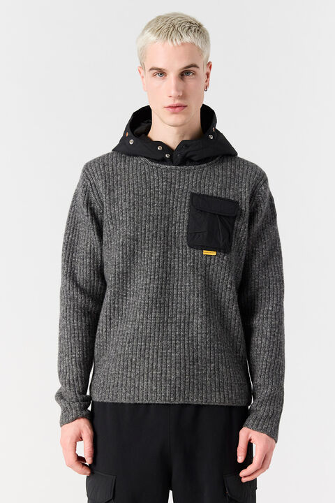 Parajumpers NOTAK - CREWNECK SWEATER BLACK 25WMPMKNWK03P490541