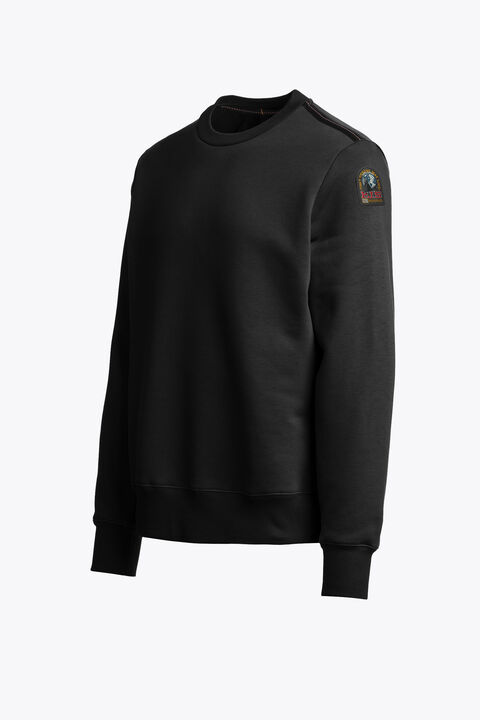 Parajumpers K2 - CREWNECK SWEATSHIRT BLACK 26WMPMFLEY21P160541