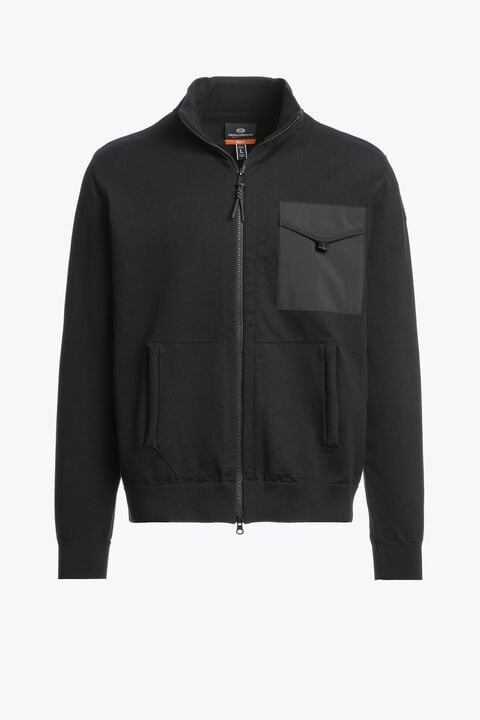 Parajumpers SHETLAND - FULL-ZIP CARDIGAN BLACK 26SMPMKNTM02P410541