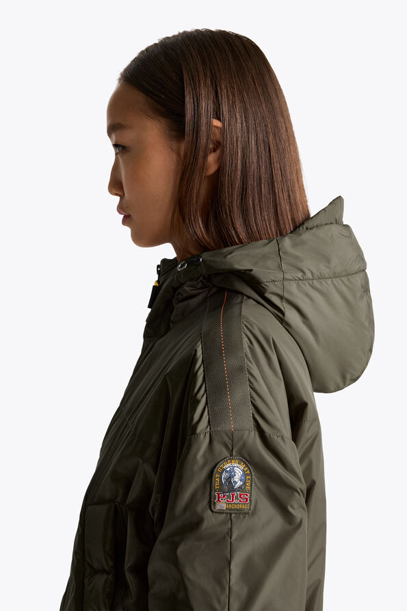 Parajumpers NALINA - HOODED DOWN JACKET TAGGIA OLIVE 26WMPWJKTM31P600218