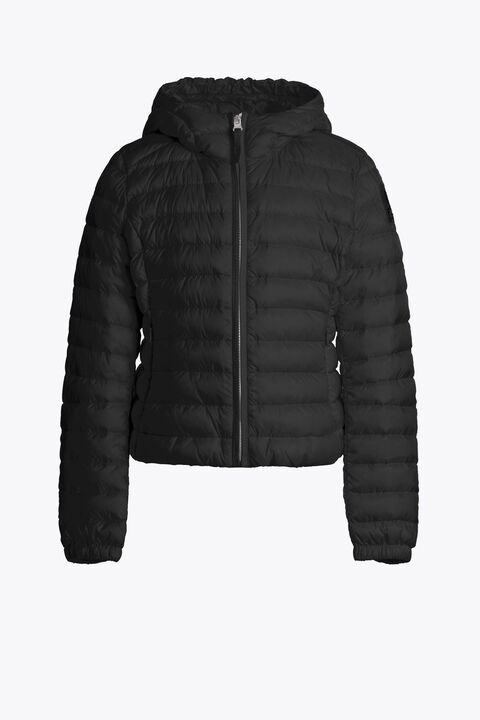 Parajumpers GENIE - GEWATTEERD JAS MET CAPUCHON BLACK 26SMPGPUSL83PGC0541