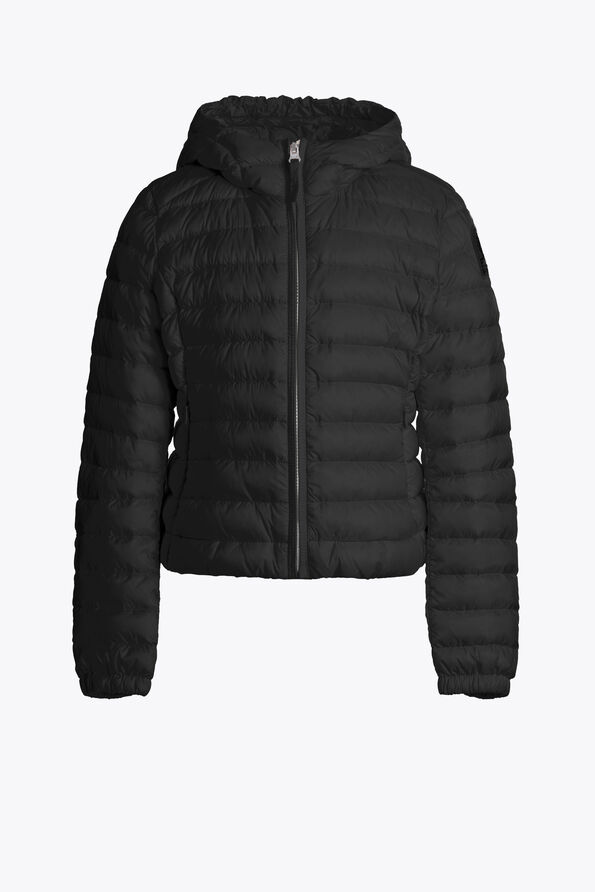 Parajumpers GENIE - GEWATTEERD JAS MET CAPUCHON BLACK 26SMPGPUSL83PGC0541