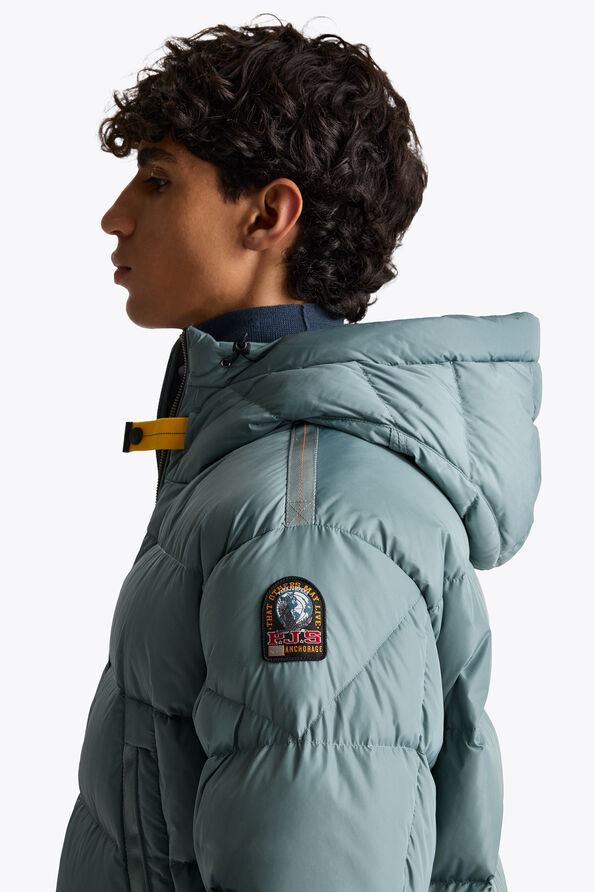 Parajumpers SALLINS - HOODED DOWN PARKA GREEN-BLUE 26WMPMPUTT02P080782