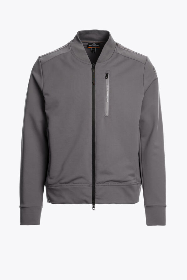 Parajumpers MCKAY - FULL-ZIP FLEECE PEWTER 25WMPMHYFG02P550735
