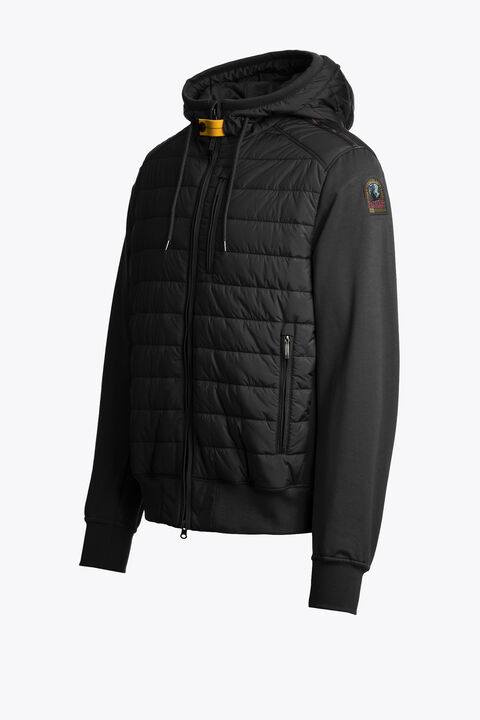 Parajumpers IVOR - HYBRID SWEAT BLACK 26SMPMHYFP01P060541