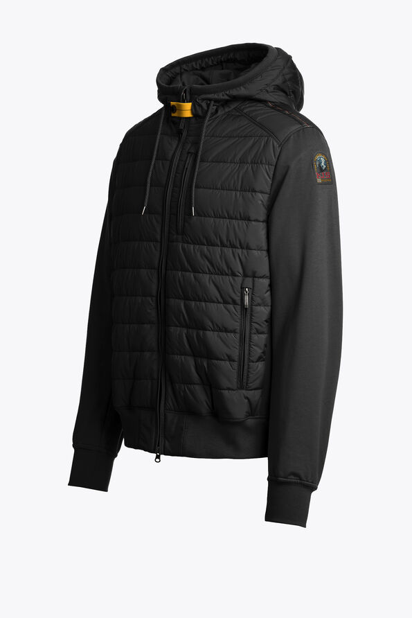 Parajumpers IVOR - HYBRID SWEAT BLACK 26SMPMHYFP01P060541