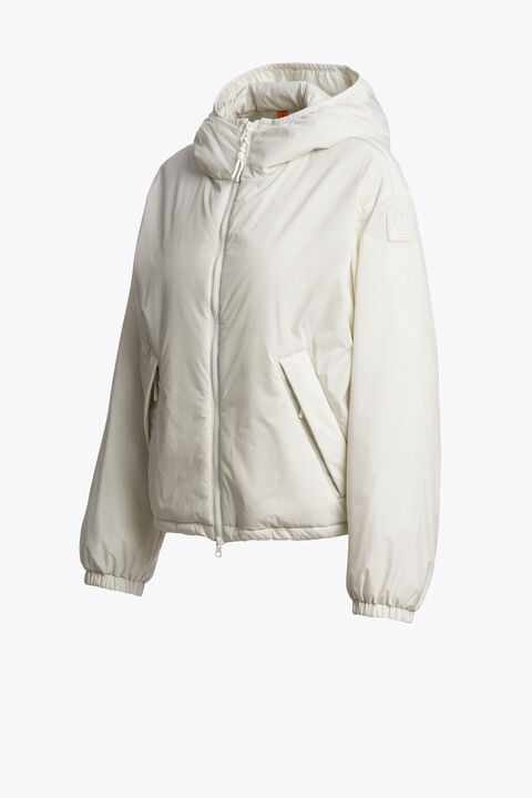 Parajumpers GAFLY - SHORT JACKET CHALK WHITE 26WMPWJKTA31P810131