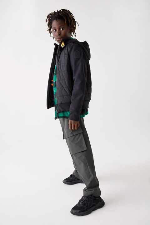 Parajumpers MANFRED - HYBRID JACKET BLACK 25WMPBHYHH61PBI0541