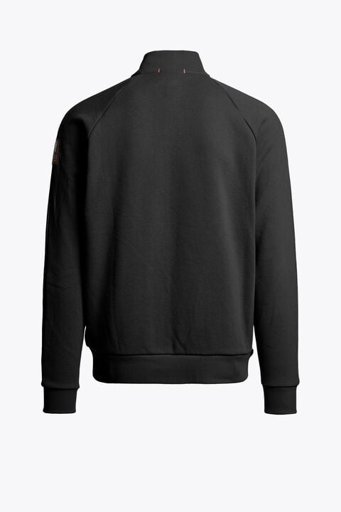 Parajumpers ASSORO - FULL-ZIP SWEATSHIRT BLACK 26WMPMFLFJ03P190541