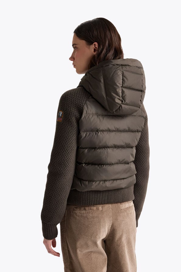 Parajumpers PHAT - HYBRID CARDIGAN ANTIQUE BRONZE 26WMPWHYHS37P620536