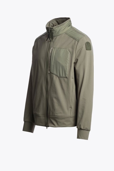 Parajumpers DOUGLAS - HYBRID SWEAT ASHEN SAGE 26SMPMHYTV02P400274