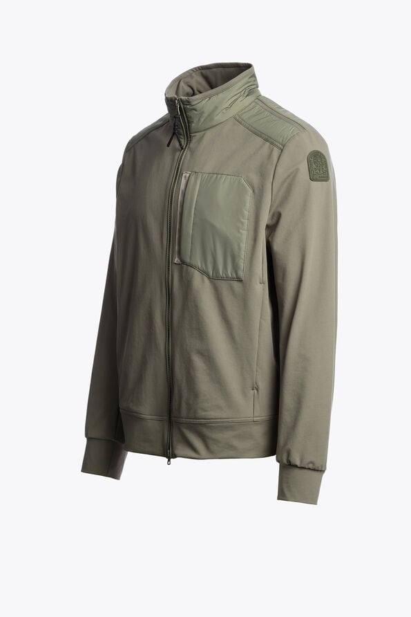 Parajumpers DOUGLAS - HYBRID SWEAT ASHEN SAGE 26SMPMHYTV02P400274