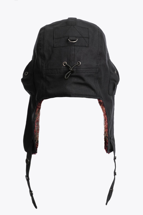 Parajumpers AVIATOR - TRAPPER HAT BLACK 25WMPABCHA51PAK0541