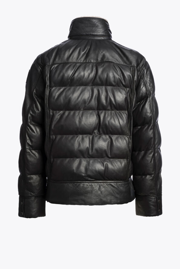Parajumpers GIAN - LEATHER JACKET BLACK 25WMPMJKLE03P060541