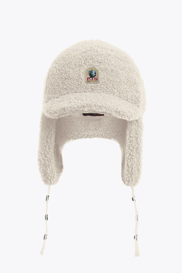 Parajumpers POWER - CURLY FLEECE JOCKEY HAT MOONBEAM 25WMPAHAHA41PAN0775