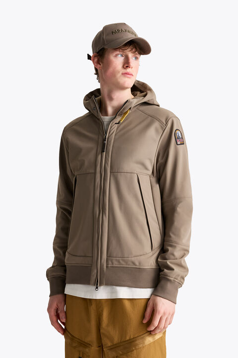 Parajumpers ABNER - WINDBREAKER JACKET SLATE MUD 26WMPMJKEE01P120128
