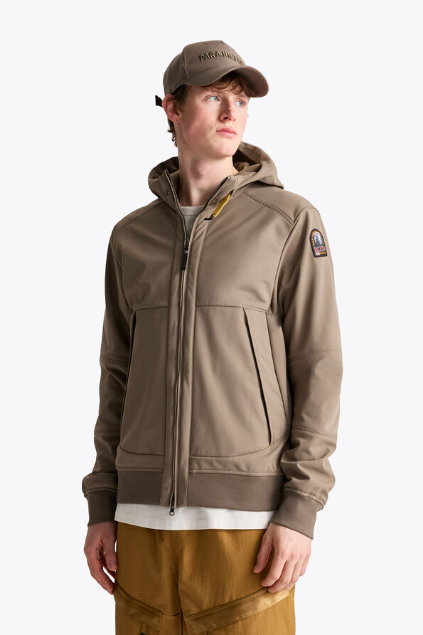 Parajumpers ABNER - WINDBREAKER JACKET SLATE MUD 26WMPMJKEE01P120128
