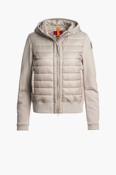 Parajumpers FORTUNE - HYBRID FLEECE CHATEAU GREY 25WMPWHYFP35P840110