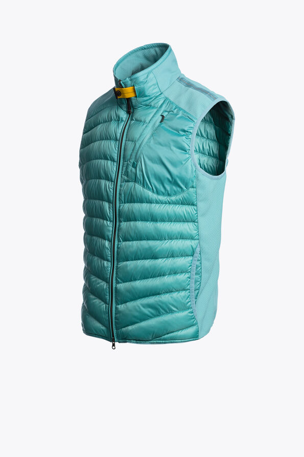 Parajumpers ZAVIER - HYBRIDE BODYWARMER AQUA 26SMPMHYWU03P050522